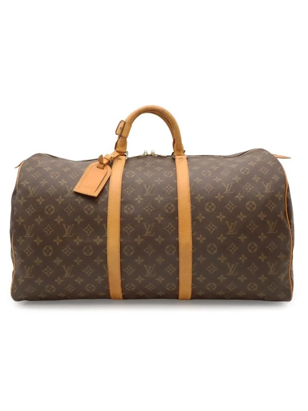 Louis Vuitton Monogram Keepall 55 Boston Bag Purse